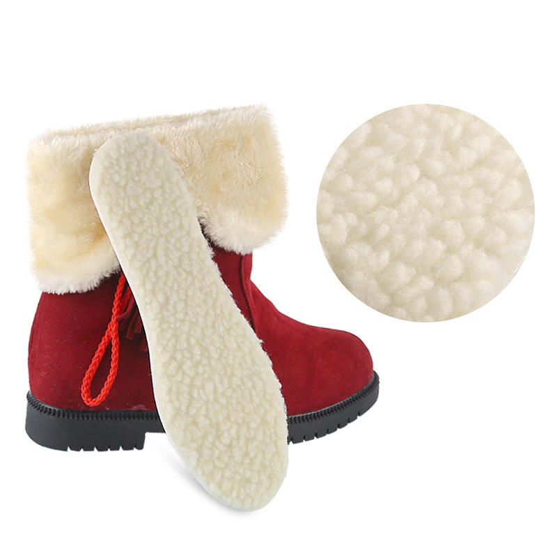 Warm Winter Insoles Wool Felt Inserts for boots